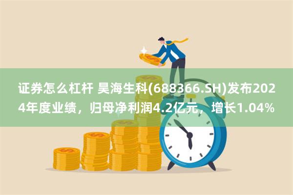 证券怎么杠杆 昊海生科(688366.SH)发布2024年度业绩，归母净利润4.2亿元，增长1.04%