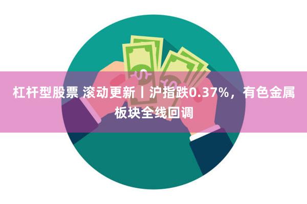 杠杆型股票 滚动更新丨沪指跌0.37%，有色金属板块全线回调